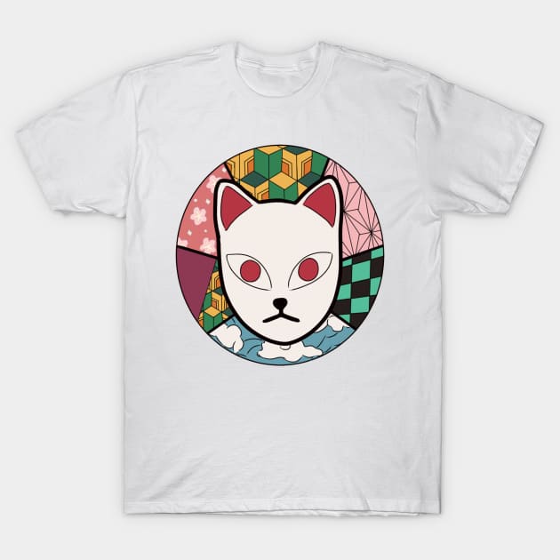 Fox mask students T-Shirt by Miliena01-